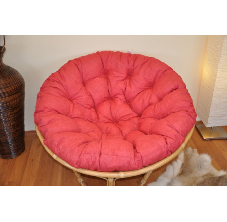 Vankúš deluxe pre kreslo papasan 110 cm - bordový