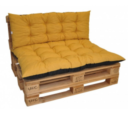 Polstre na paletový nábytok sada Basic - látka žltý melír