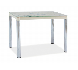DAMAR II TABLE CREME/CHROM 100x60