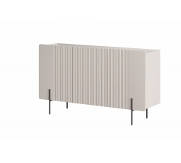 Komoda Malmi 3D, kašmír / crema bianca / čierne nožičky