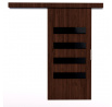 Posuvné dvere na stenu FORLI 86 Wenge+Black Lacobel
