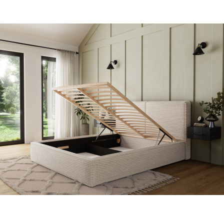 Pesillo Posteľ + drevený rám/ štandardné zdvíhanie/ úložný box 140x200 Modullo 18 1