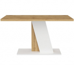 Jedálenský stôl BRISTOL, Biela/Dub Votan