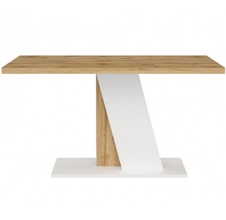 Jedálenský stôl BRISTOL, Biela/Dub Votan