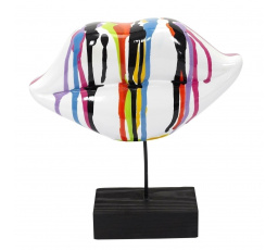 Dekorácie Pery biele/farebné