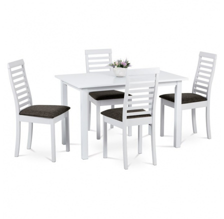Jedálenský set AUT-4000 WT 1+4, 120x75 cm, farba biela Jedálenský set AUT-4000 WT 1+4, 120x75 cm, farba biela