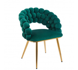 Stolička velvet zelená K20-FXJG G
