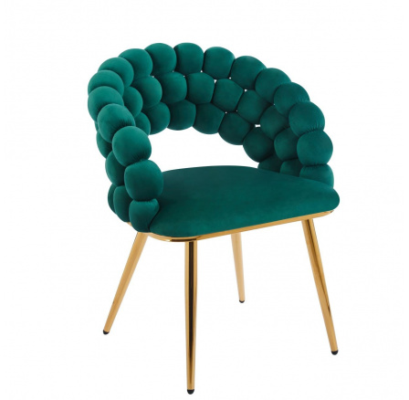 Stolička velvet zelená K20-FXJG G Stolička velvet zelená K20-FXJG G