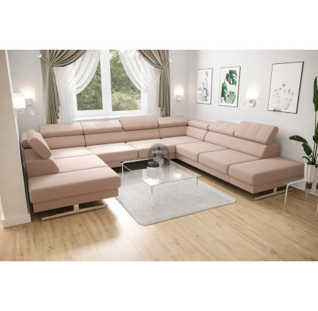 Rohová sedacia súprava EMPORIO MAX I 300X350X220 - pravá, ružová Rohová sedacia súprava EMPORIO MAX I 300X350X220 - pravá, ružová