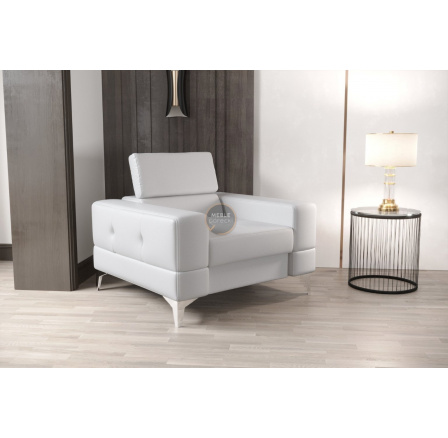 Kreslo TOSCANIA 100 cm - biela eko koža Kreslo TOSCANIA 100 cm - biela eko koža
