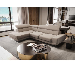 Rohová sedacia súprava MILANO I - béžová, ľavá