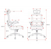 Kancelárska ergonomická herná stolička V Light sivá