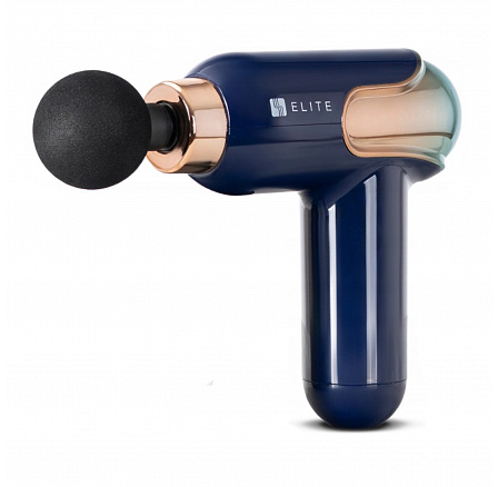 Masážna pištoľ ME-MG08 s 3 vymeniteľnými nadstavcami Modrá