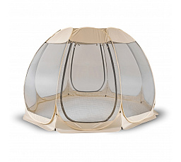 Pavilón CAMA 354 cm Záhradný Altán Béžový/Čierny