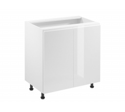 Kuchynská dolná skrinka - ASPEN D80, Biela/Biely lesk