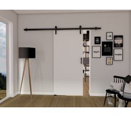 Posuvné dvere LOFT A100, biela/čierna