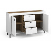 Komoda MOSSA MO6, dub whisky/biely mat