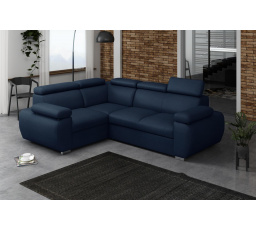 Rohová sedacia súprava Bodie L - tmavo modrá