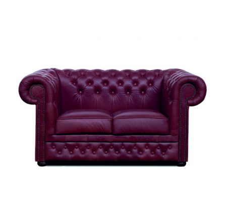 Pohovka Chesterfield Lord 2 koža bordó Pohovka Chesterfield Lord 2 koža bordó