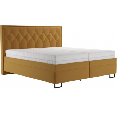 Posteľ Tobin 180x200, žltá Posteľ Tobin 180x200, žltá