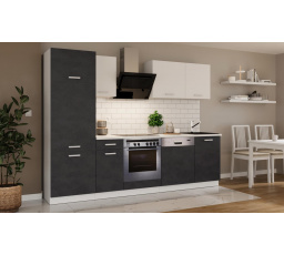 Kuchynská linka Todor 270 matera/biela + PD 210 biela