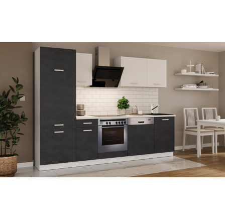 Kuchynská linka Todor 270 matera/biela + PD 210 biela