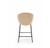 Barová stolička H121, Béžová/Čierna