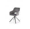 Jedálenská otočná stolička K535, Sivá/Čierna