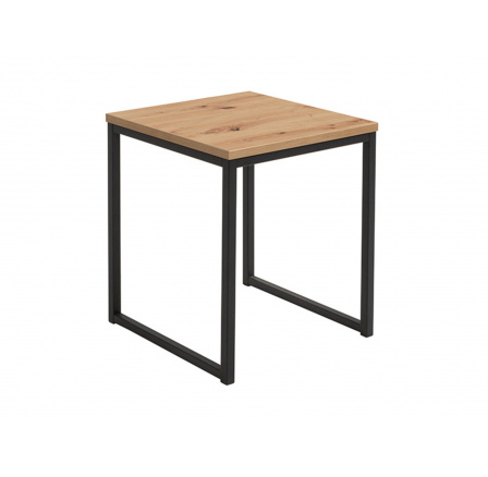 stôl AROZ LAW/40 dub remeselník/čierny kovový rám