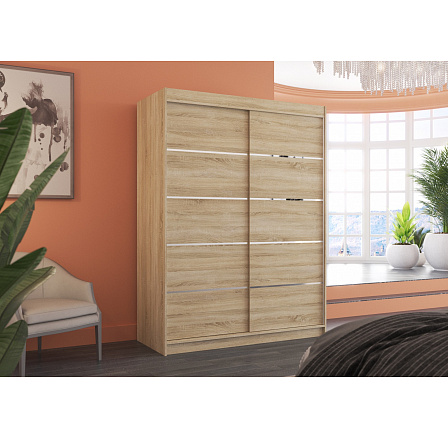 Posuvná skriňa LUFT 150 Sonoma+Sonoma