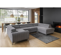 Rohová sedacia súprava v tvare U LOUIS, Poco 4 Pravá