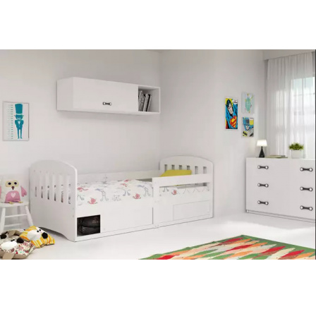 Detská posteľ CLASSIC bez matraca, Biela