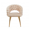 Stolička velvet béžová K20-FXJG G