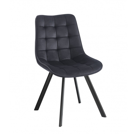Stolička velvet čierna J265 Stolička velvet čierna J265