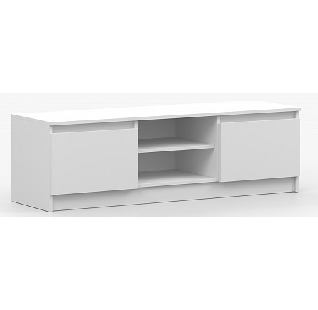 Televízny stolík SOLO - RTV 135, Biely Mat