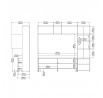 TV stena Nerea 320, jackson hickory/biely lesk