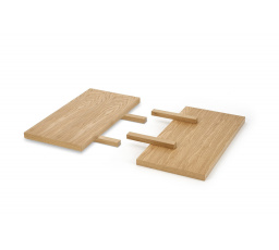 MASSIVE 2 predĺžky 45x90 cm komplet prírodný dub (1p=1kpl)