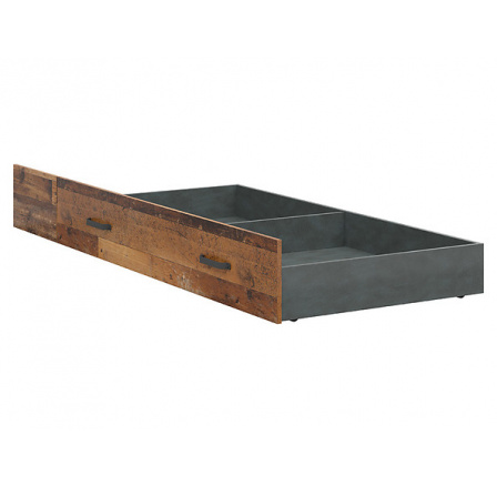 Zásuvka na posteľ WESTON LOZ/90, starý štýl borovica/matera