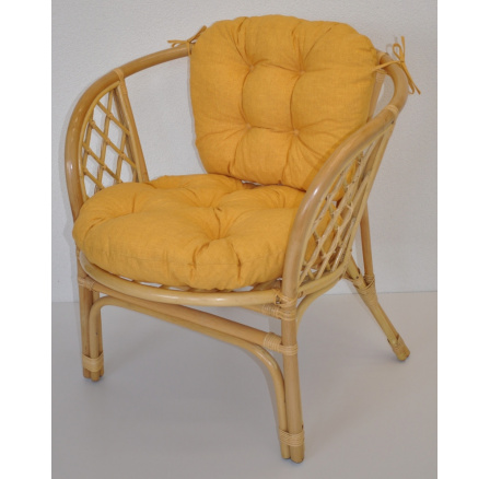 Vankúš pre kreslo Bahama žlté odlesky