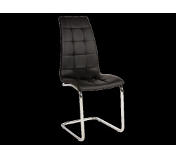 Jedálenská stolička H-103, chróm/čierna ekokoža