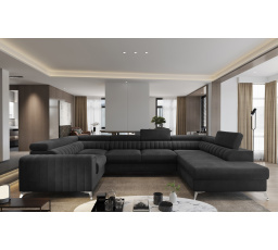 Rohová sedacia súprava v tvare U LOUIS, Louis Velvetmat 6 Pravá