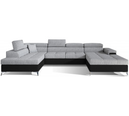 Rohová sedacia súprava v tvare U EDUARDO, Berlin 01/soft 11 ľavá