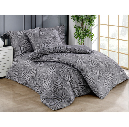 Francúzske obliečky Satén 220x220, 70x90cm Pandora grey