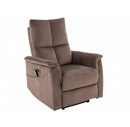 Rozkladacie kreslo NEPTUN M VELVET, Cappuccino BLUVEL 38
