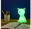 Lampička Cat Night biela