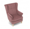 Kreslo ušiak, ružová látka, AK-388 PINK2