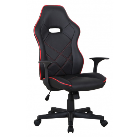 Otočná stolička čierna/červená 1p = 1 ks CX-1250M