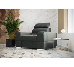 Kreslo ROYAL 114 cm - sivá