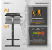 Stôl s nastaviteľnou výškou X-Tensio 1100 čierny