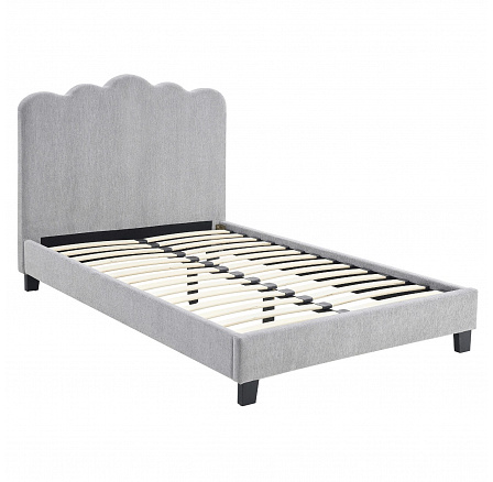 Posteľ 120x200 CRATER Sivá Tkanina